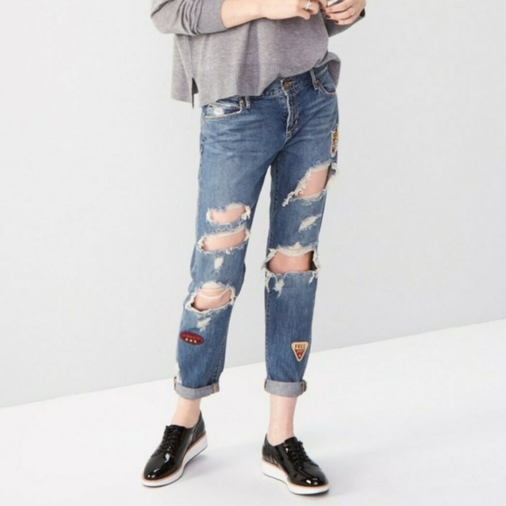 Articles of Society Jean Janis Boyfriend Patches